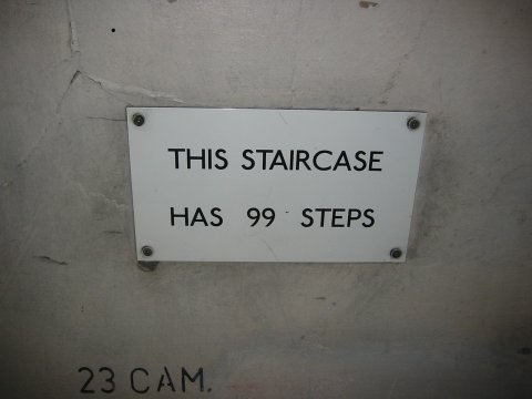 This staircase has 99 steps